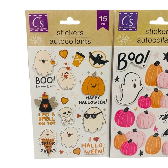 Halloween Cute Dimensional  Stickers Pastel Cute Scrapbooking Papercrafting 3 PK - Picture 2 of 14